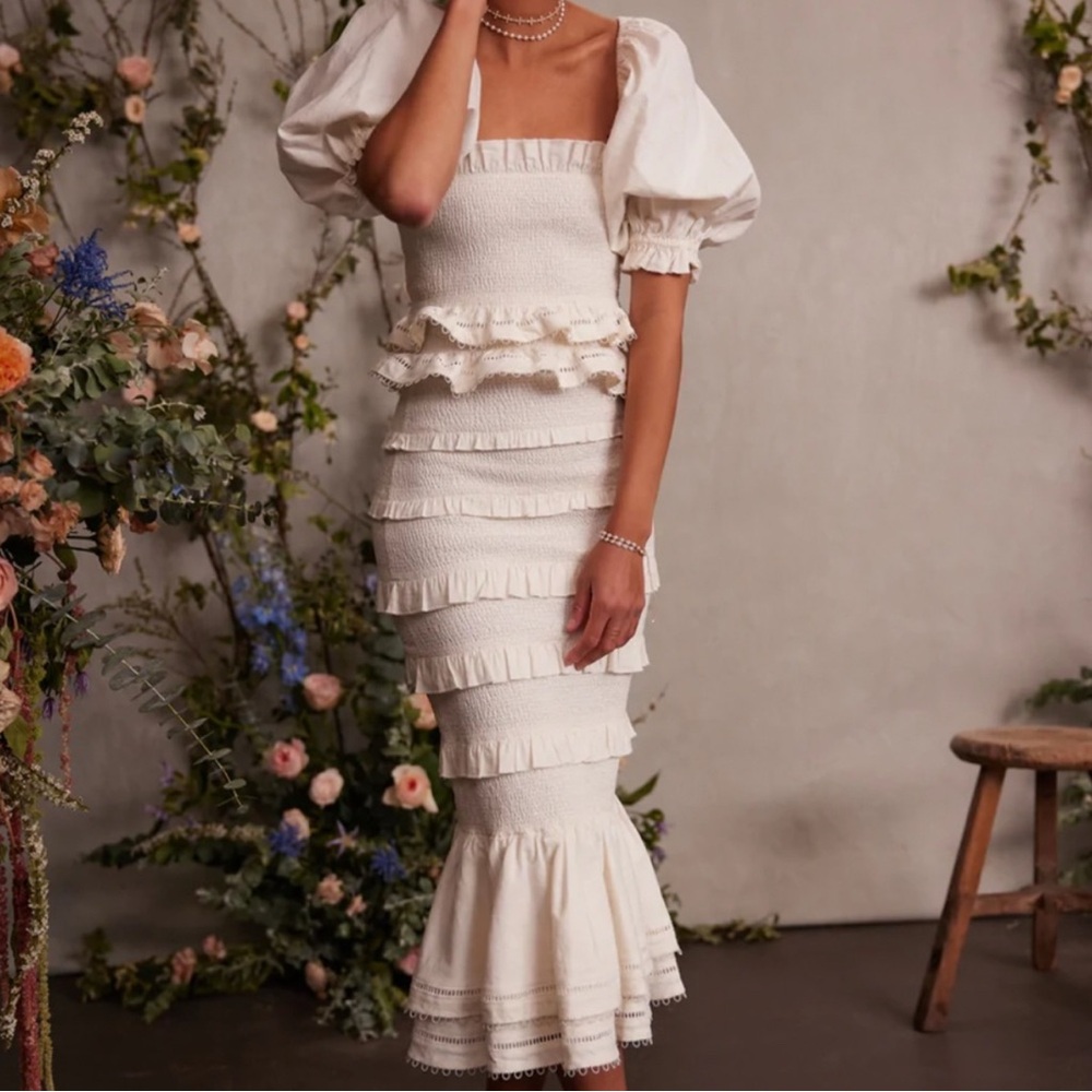 V. Chapman Leilani Top & Linnea Skirt Set size 4 small anthropology BHLDN - Picture 2 of 10